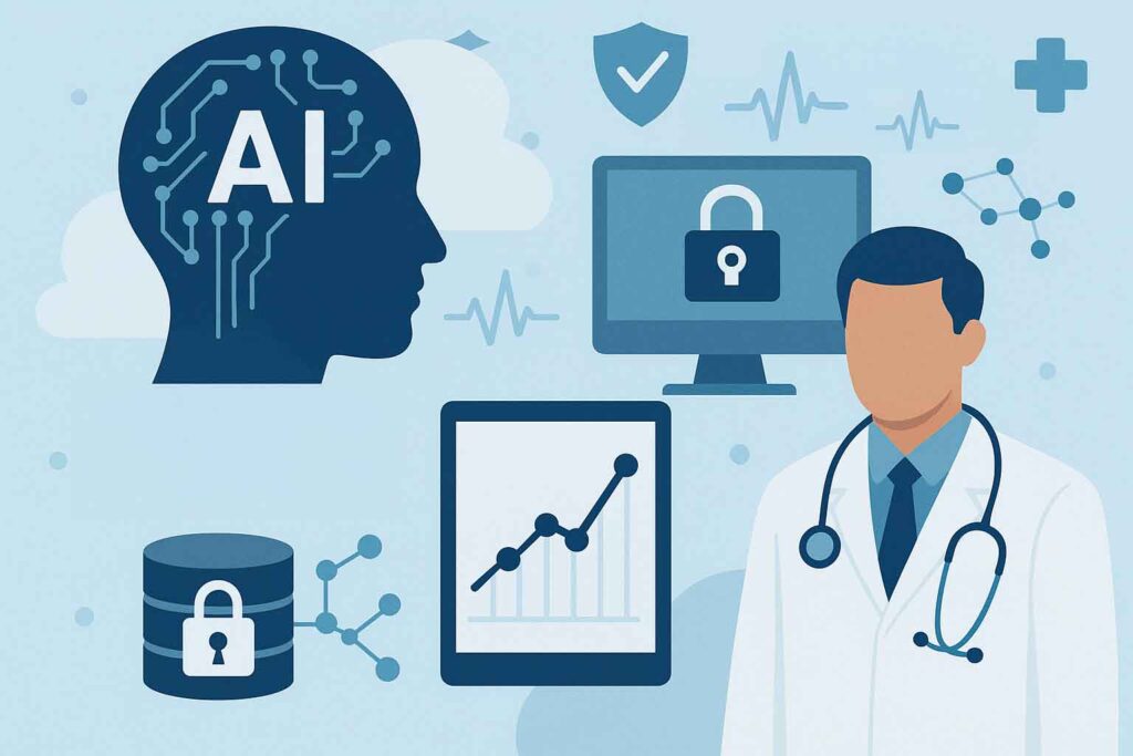 AI and Blockchain in Healthcare: Secure Data Sharing and Predictive Analytics