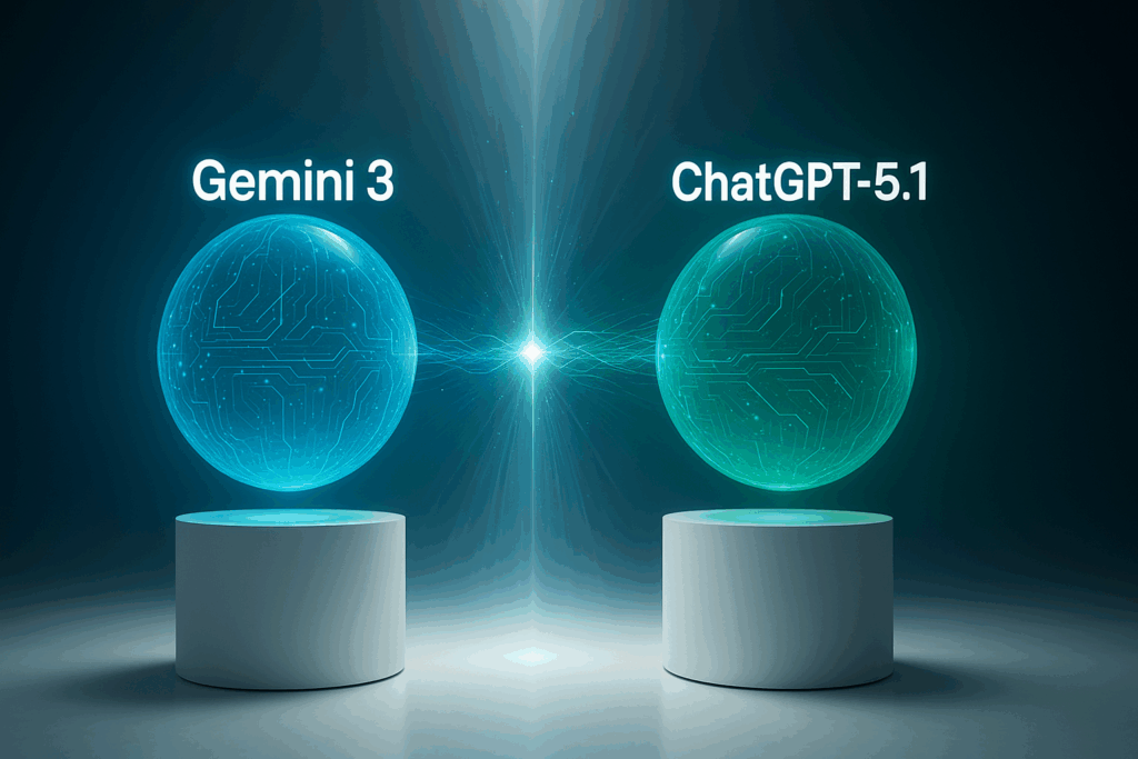 Gemini 3 vs chatGPT-5.1